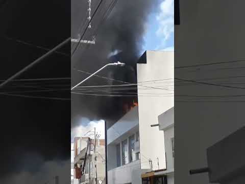 INCÊNDIO EM POMBAL PB  NA LOJA DE NALDO VARIEDADES