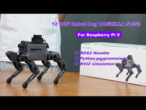 12DOF Robot Dog DOGZILLA S1/S2 for Raspberry Pi 5(ROS2-HUMBLE)