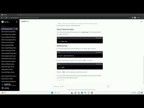 Execute Python Script In Background Linux