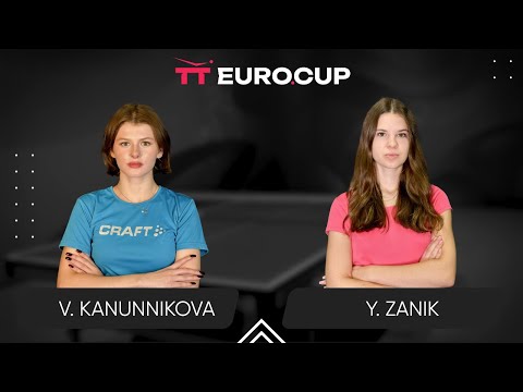 12:15 Vasylysa Kanunnikova - Yulianna Zanik 03.12.2024 TT Euro.Cup Women Ukraine Star. TABLE 3