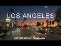 Driving Beverly Hills To Universal Studios At Sunset Los Angeles 4K