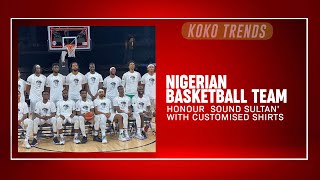 Download lagu Nigerian Basketball Team Honour  Sound Sultan' With Customised Shirts mp3