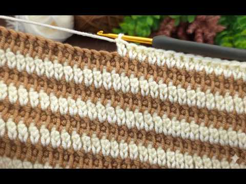 Perfect for Beginners: Two Color 2-Row Crochet Pattern