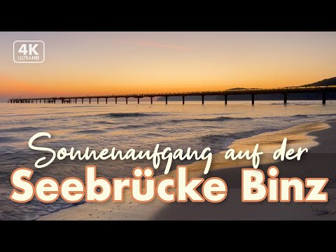 Sonnenaufgang auf der Seebrücke in Binz - Rügen Urlaub 2021 (4K Sunrise Walk)