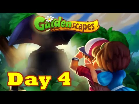 Gardenscapes New Area Complete Day 4 Movie Renovation Walkthrough HD GameGo Game | Android | IOS