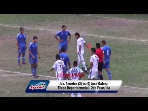 JUV. AMÉRICA (2) vs (0) JOSÉ GÁLVEZ - ETAPA DEPARTAMENTAL - 2DA FASE/IDA 2016.