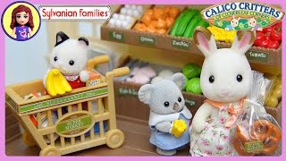 Sylvanian Families Calico Critters Supermarket Setup and Play - Kids Toys