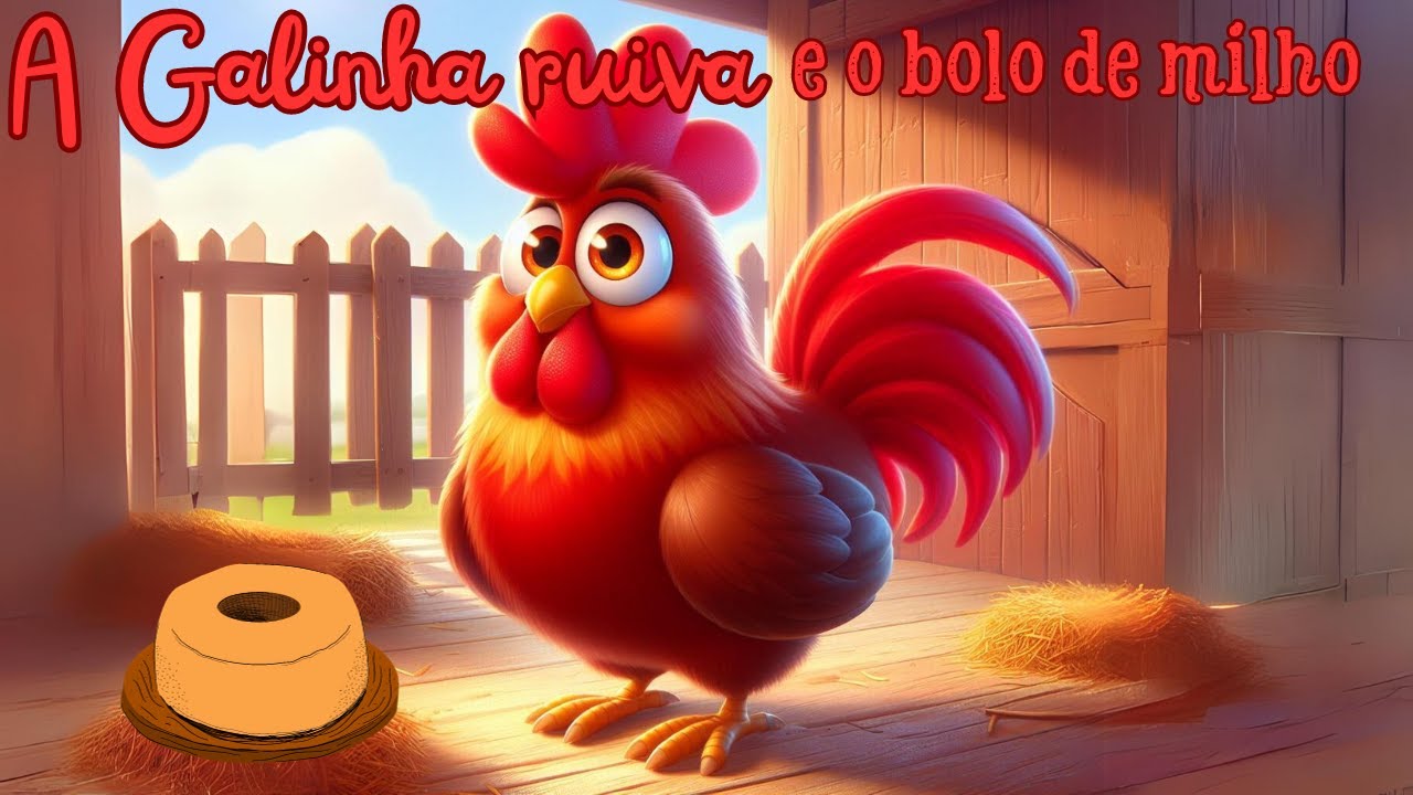 HISTÓRIA: A GALINHA RUIVA E O BOLO DE MILHO