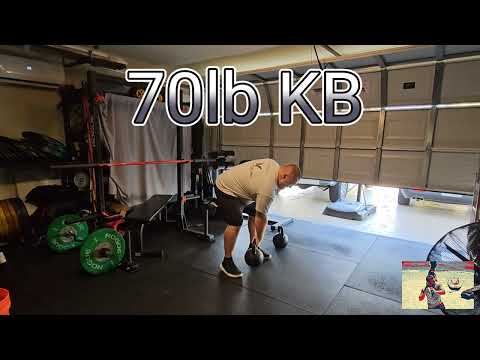70lb Kettlebell Workout | NEED THESE FOR YOUR GARAGEGYM!!!!