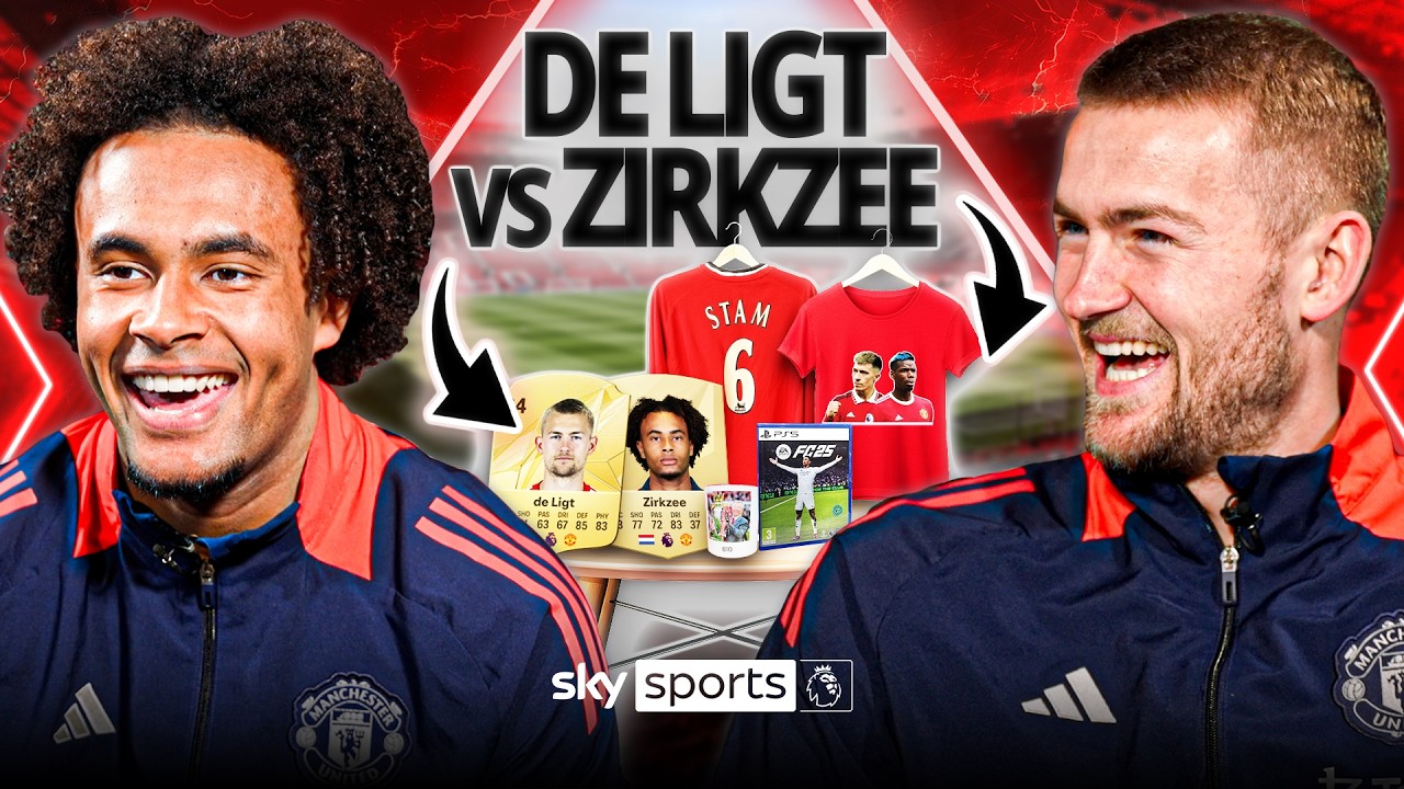 Matthijs de Ligt vs Joshua Zirkzee in prank quiz! | The answers are ALL IN THE ROOM! 🏅