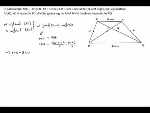 Exercises and solved problems: Midline in trapezoid (7g21)