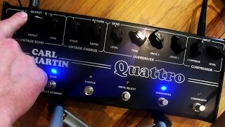 Video thumbnail for GUITAR Pedal DEMO: Carl Martin QUATTRO by Mark Stuart GUITARIST