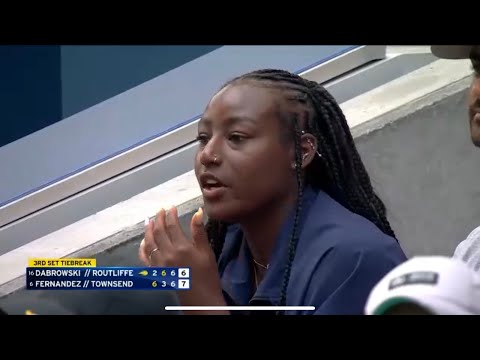 U.S. Open Drama …Leylah Fernandez 🇨🇦 |Taylor Townsend 🇺🇸 Fans screaming, players hit with ..🎾💥