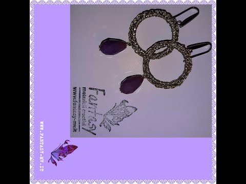 Tutorial Orecchini uncinetto Gold&Purple