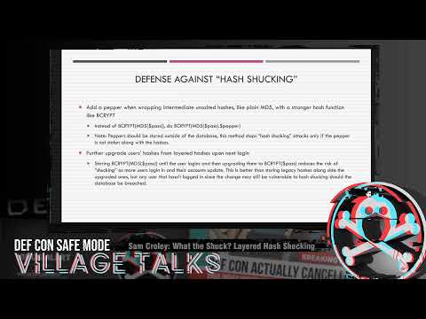 DEF CON Safe Mode: Password Village - Sam Croley: What the Shuck? Layered Hash Shucking