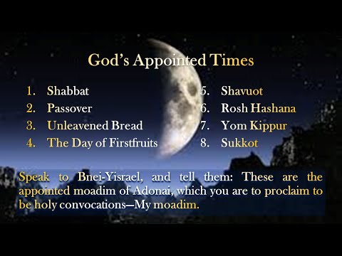 All the Moedim, or God’s appointed times