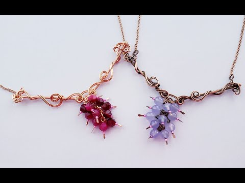 Finger Swirl Bar with Cluster Necklace - Beebeecraft - Cheryl St. Pierre