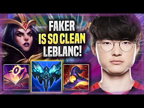 FAKER IS SO CLEAN WITH LEBLANC! - T1 Faker Plays Leblanc MID vs Ahri! | Season 2022