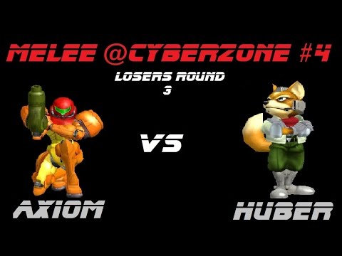 Melee @CyberZone #4: Axiom (Samus) vs Huber (Fox) - LR3