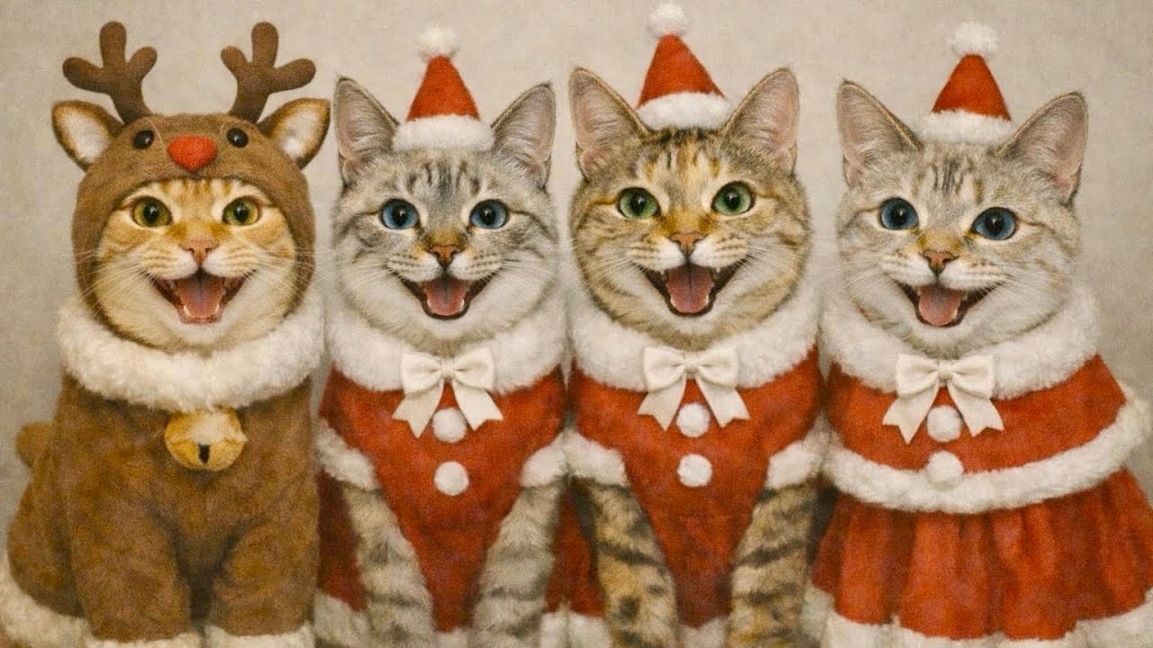 【40代と猫9匹との暮らし🎄】猫とわたしの ちょっと嬉しい時間／3姉妹の4歳のお祝い🐱🐱🐱🎂