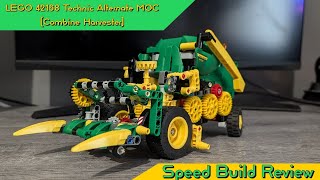 YouTube thumbnail: LEGO 42168 Technic Alternate MOC (Combine Harvester) - LEGO MOC Speed Build Review