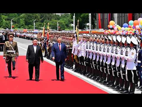 Watch: Xi Jinping arrives to grand welcome in Pyongyang for state visit to DPRK