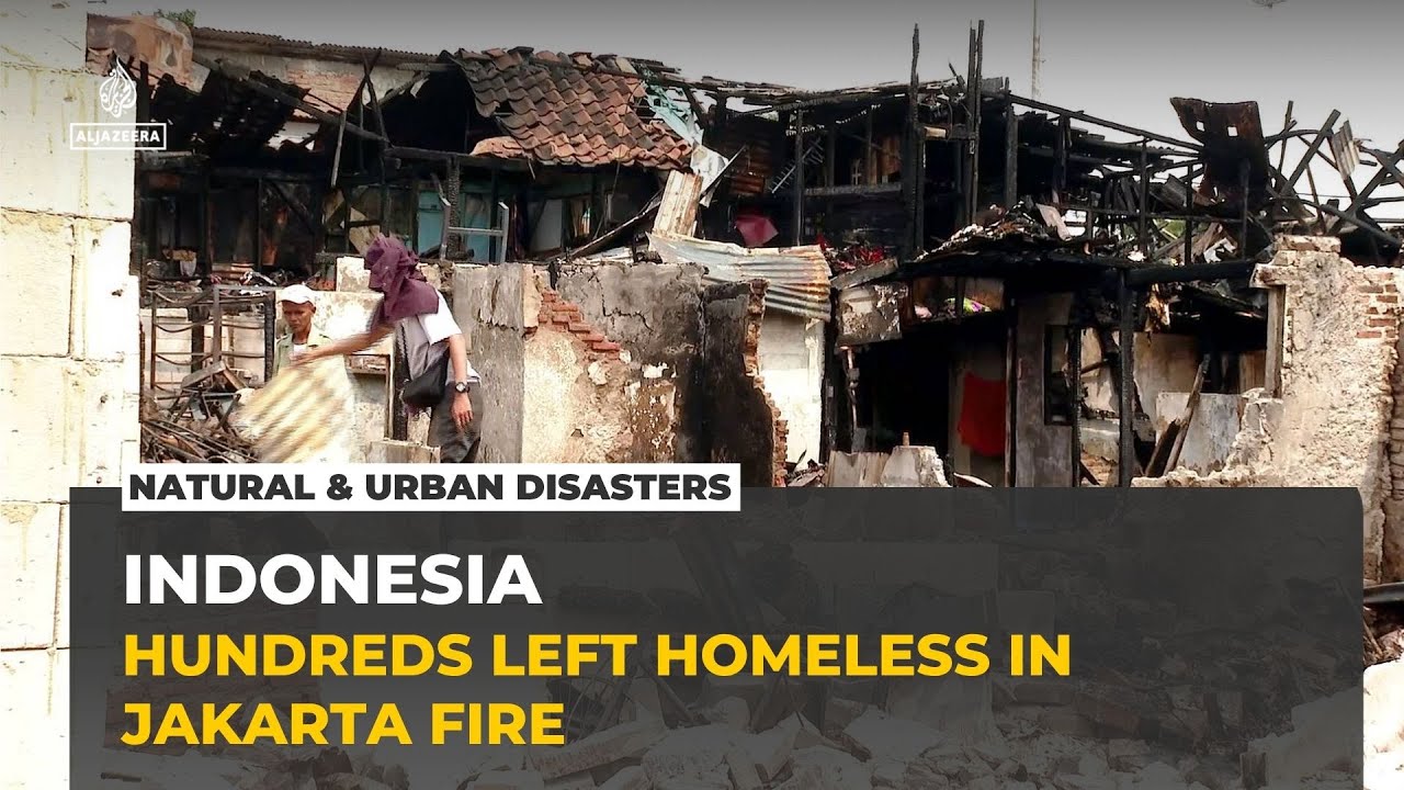 Massive blaze in Indonesia’s capital leaves hundreds of people homeless
