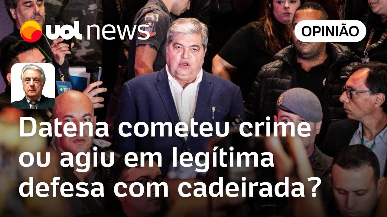 Cadeirada de Datena em Marçal: crime ou legítima defesa? | Wálter Maierovitch