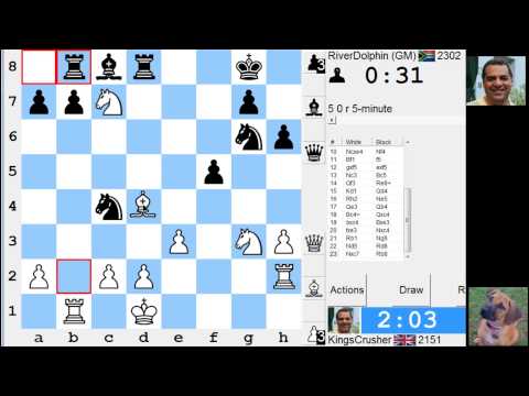 LIVE Blitz #2550 (Speed) Chess Game: White vs GM RiverDolphin in French: Réti (Spielmann) variation