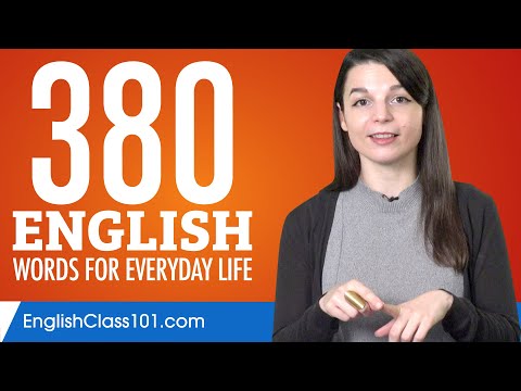380 English Words for Everyday Life - Basic Vocabulary #19