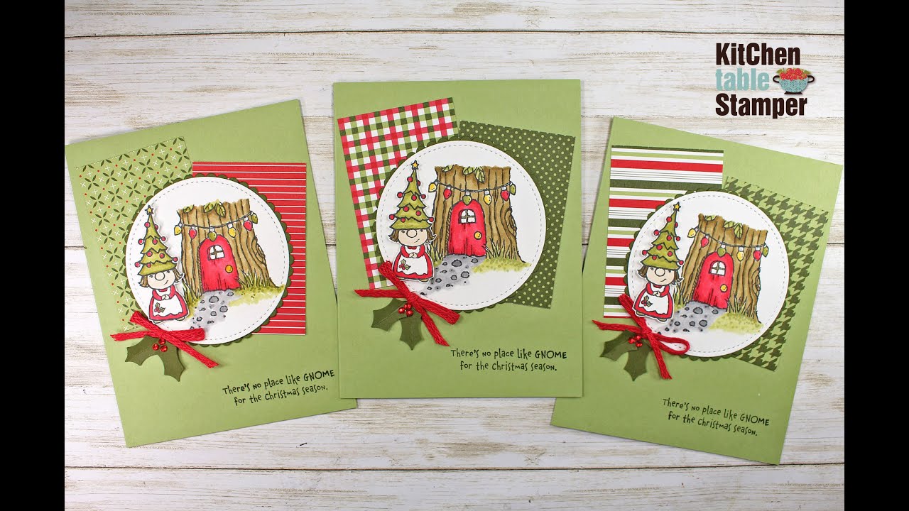 Stampin' Up! Gnome for the Holidays Stamp a Stack 3 of 3 Kitchen Table Stamper