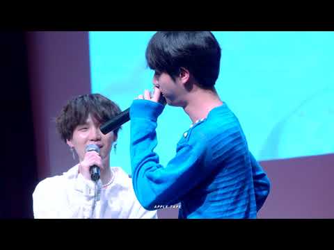 엔진(엔딩진)의 아미밤 삼행시 재도전 180602 팬싸인회 방탄소년단 석진 직캠 BTS Jin focus fancam