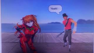 Asuka Langley Soryu Make Friends With 7 TF2 Mercenaries on Scratch