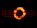 Outtrigger - World Of Fire Lyrics on Screen 