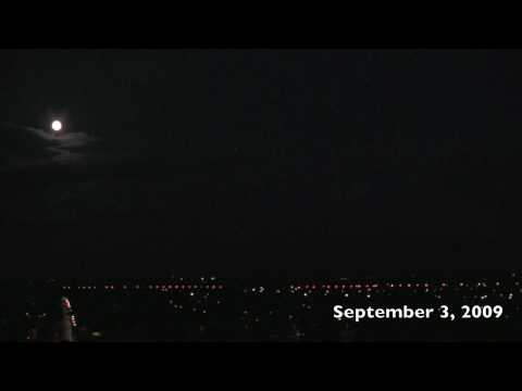 The Moon, Jupiter and a lightning