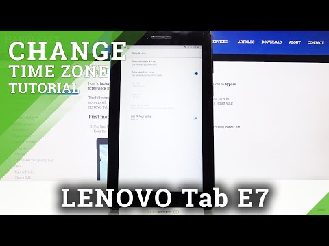 How to Change Date and Time on LENOVO Tab E7 – Open Date and Time Settings