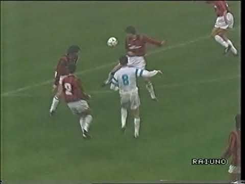 07/03/1991 European Cup Quarter Final 1st leg AC MILAN v MARSEILLE