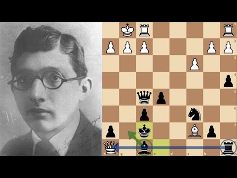 Carlos Torre sacrifices a Rook and traps Showalter's Queen