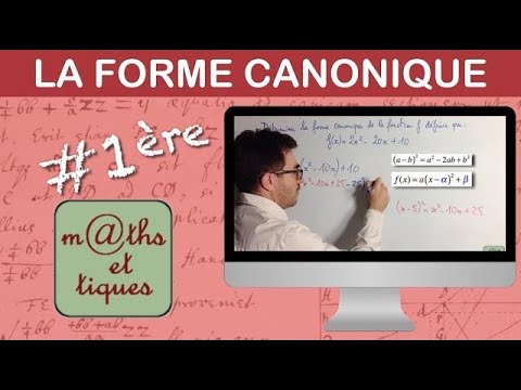 comment trouver la forme canonique d'une fonction