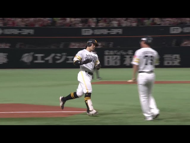 【5回裏】2者連続弾は球団通算9500号!! ホークス・谷川原健太 ファンの待つライトへの第3号ソロHR!! 2025年10月3日 福岡ソフトバンクホークス 対 オリックス・バファローズ