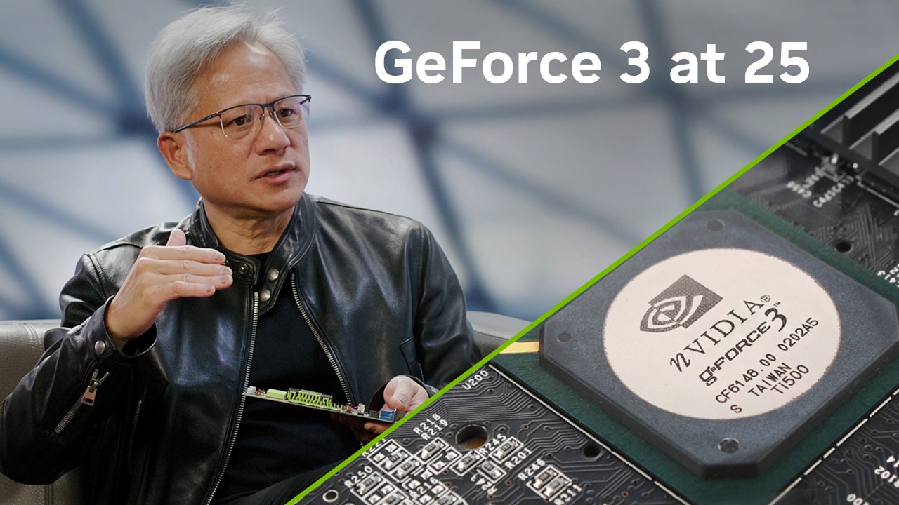 25 Years after GeForce 3 - with Jensen Huang - YouTube
