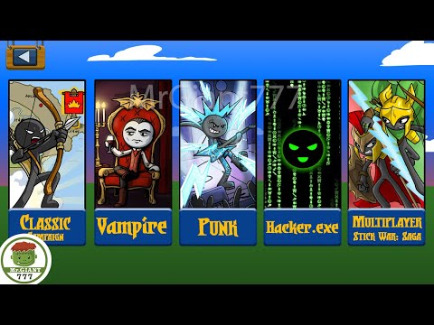 UNLOCK TOURNAMENT PLAYER VAMPIRE, PUNK, HACKER.EXE, FINAL BOSS | Stick War Legacy Mod | MrGiant777