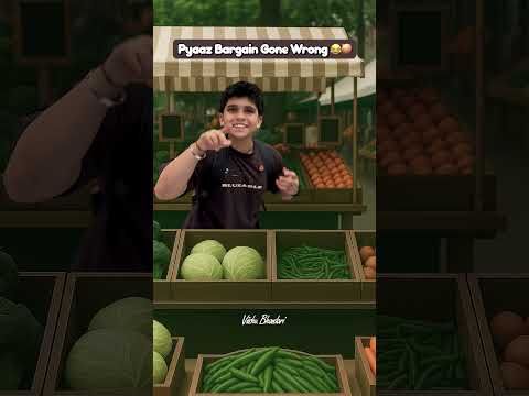 Pyaaz Bargain Gone Wrong 😂🧅 #shortsfeed #funnyshorts #shorts #gonewrong