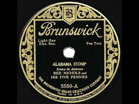 Red Nichols and His Five Pennies "Alabama Stomp" James P. Johnson, composer, Jimmy Dorsey clarinet