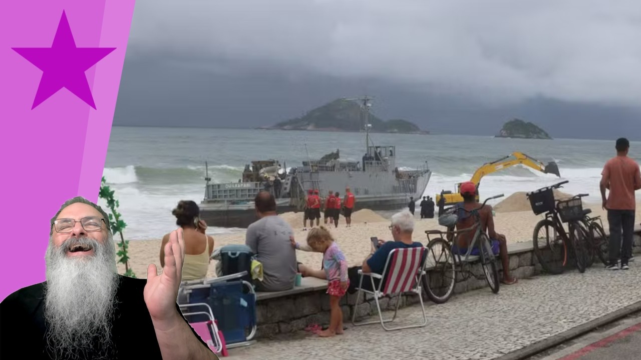 MARINHA BRASILEIRA PERDE a BATALHA no RIO: 3 NAVIOS e uma ESCAVADEIRA, imagina QUANDO tiver INIMIGO!