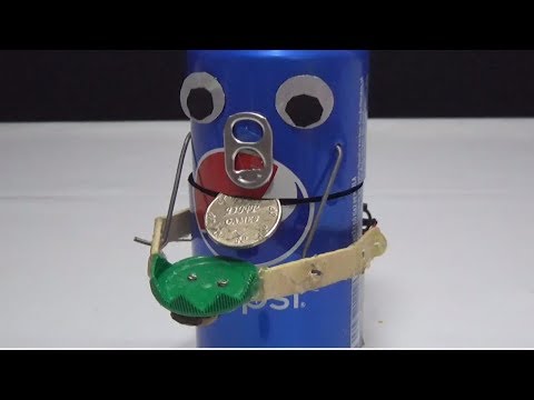 Unique Creation Robot getting Coins - Robot Bank - DIY from Pepsi