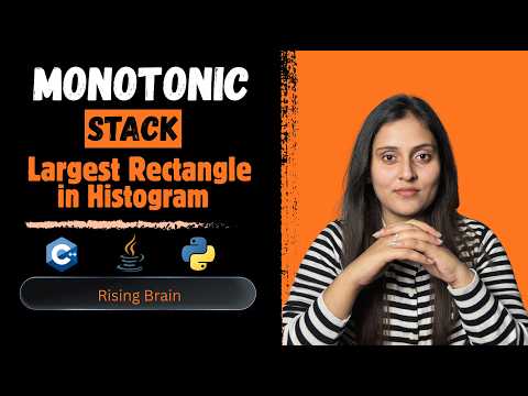 Largest Rectangle In Histogram Stack Pattern Explained Brute Force To On Java Python C