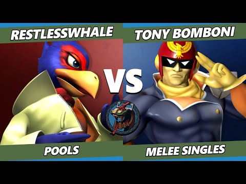 Valhalla IV - RestlessWhale (Falco) Vs. Tony Bomboni (Captain Falcon) Smash Melee - SSBM