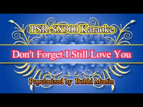 Don't Forget I Still Love You - Bobbi Martin Video Karaoke
