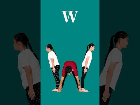 Human Alphabet 028 (A - Z) Shorts